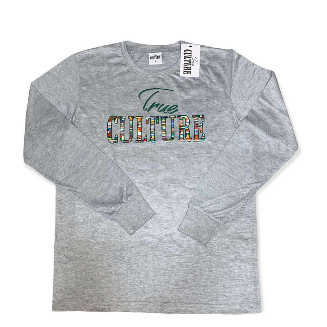 Super Sale Grey Long Sleeve T-Shirt