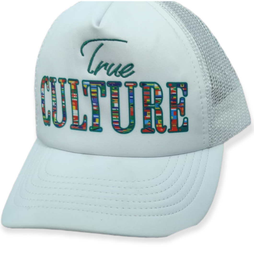 White Embroidery/Sublimation Trucker Hat