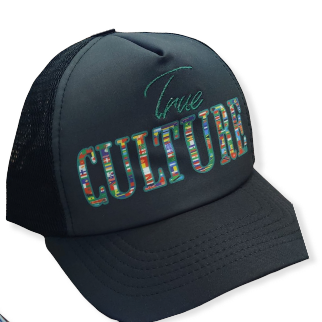 Black Embroidery/Sublimation Trucker Hat