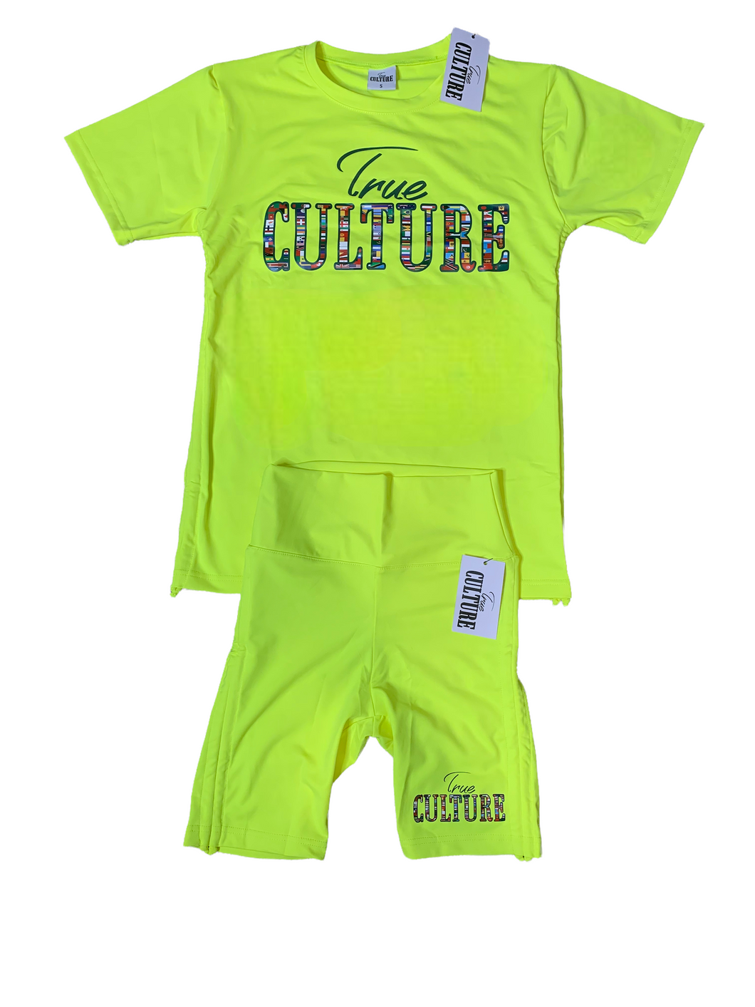 Women Neon Short Set